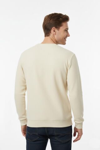 Erkek Sıfır Yaka Selanik Sweatshirt Regular Kalıp BGL-ST04926 KREM - XL
