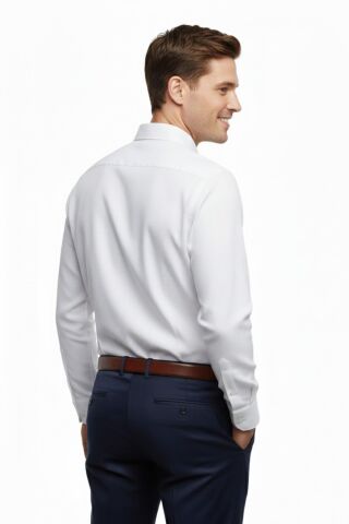 Erkek Klasik Petek Dokulu Uzun Kol Gömlek 3806 BGL-ST04816