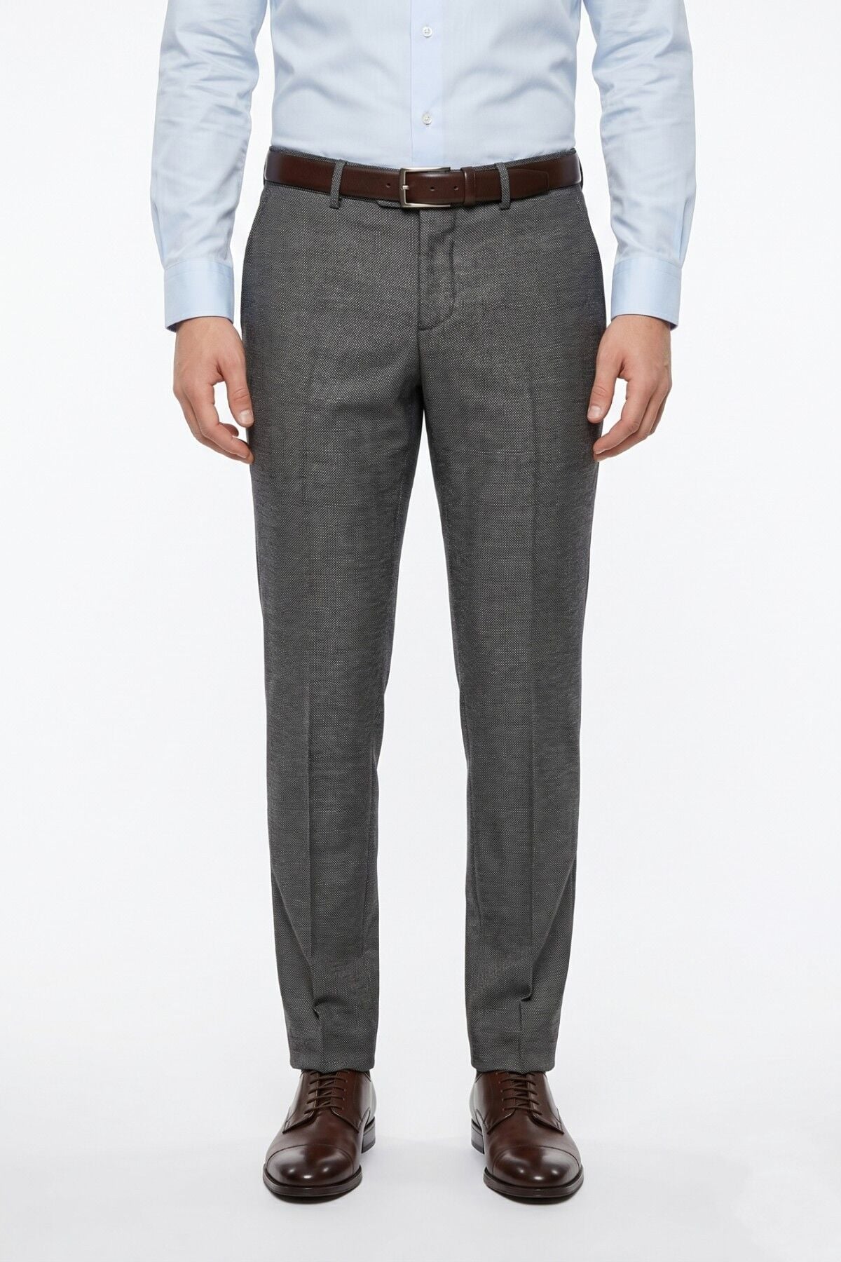 Erkek Silim Fit Klasik Pilesiz Kumaş Pantolon BGL-ST05463