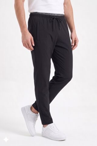Erkek Aktif Outtor Lastiklit Pantolon BGL-ST05350 SİYAH - XL