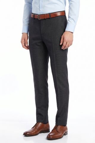Erkek Silim Fit Klasik Pilesiz Kumaş Pantolon BGL-ST05463 ANTRASİT - 50