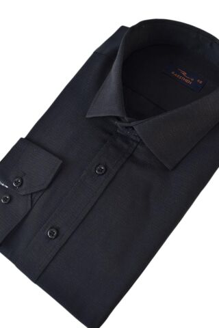 Erkek Silim Fit Armürlü Gömlek BGL-ST02492 BEYAZ - XL