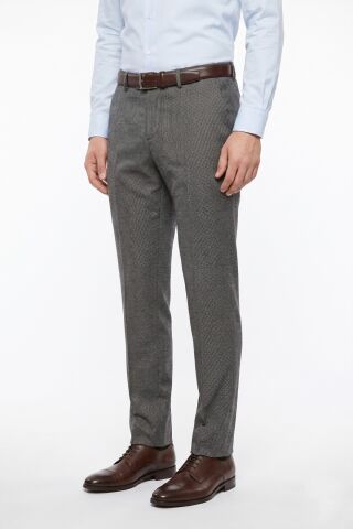 Erkek Silim Fit Klasik Pilesiz Kumaş Pantolon BGL-ST05463 FÜME - 44