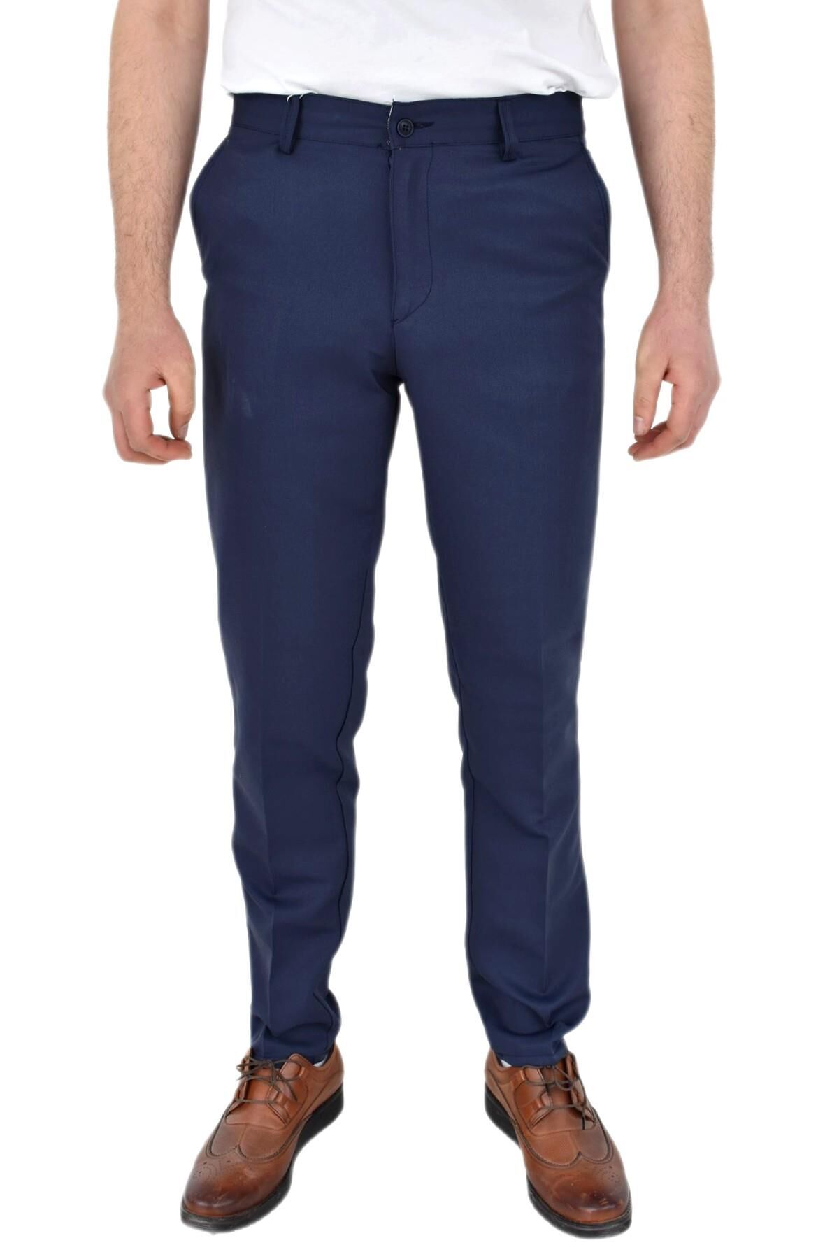 Erkek Kanvas Pantolon Klasik 1314 BGL-ST02740 LACİVERT - 52