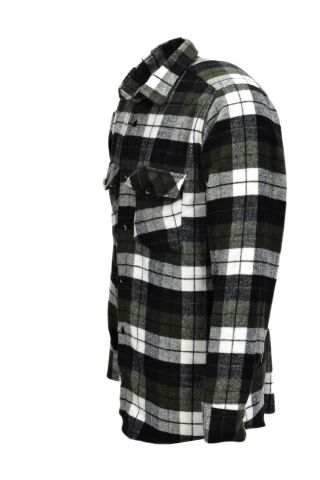 Erkek Çift Cepli Kapaklı Regular Fit Oduncu Gömlek BGL-ST03253 HAKİ - S