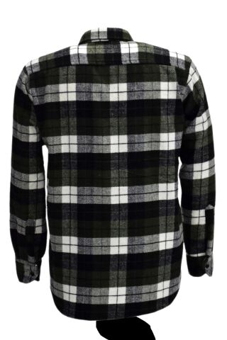 Erkek Çift Cepli Kapaklı Regular Fit Oduncu Gömlek BGL-ST03253 HAKİ - S