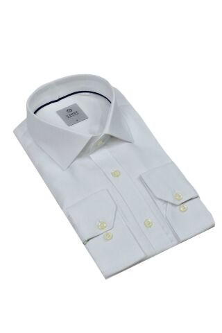 Erkek Regular Fitt Uzun Kol Petek Dokulu Gömlek 3635 BGL-ST04811