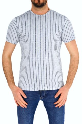 Erkek Sıfır Yaka Tişört T-748 BGL-ST01828