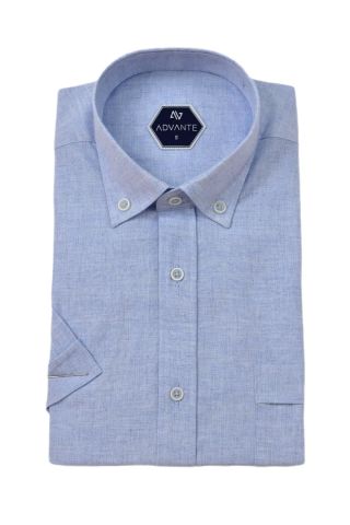 Erkek Klasik Tek Cepli Kısa Kol Gömlek BGL-ST04558