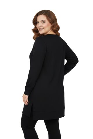 Kadın Sıfıryaka Taşlı Tunik BGL-ST05087 İNDİGO - XL