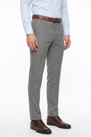 Erkek Silim Fit Klasik Pilesiz Kumaş Pantolon BGL-ST05463 GRİ - 44