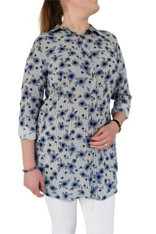 Kadın Tunik Papatya Desenli Almira 1597 Bgl-st00999