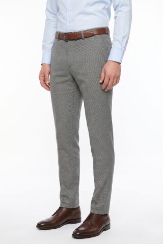 Erkek Silim Fit Klasik Pilesiz Kumaş Pantolon BGL-ST05463 GRİ - 46