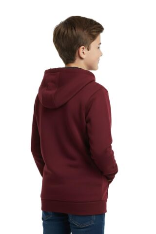 Bordo Fermuarlı Kapüşonlu Cepli Kız Erkek Sweatshirt BGL-ST04999 BORDO - 16 YAŞ
