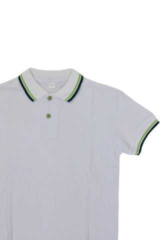 Kolej Polo Yaka Tişört Beyaz BGL-ST03880 BEYAZ - 10 YAŞ