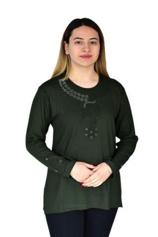 Kadın Nergiz Mevsimlik Bluz BGL-ST03377 MOR - XL