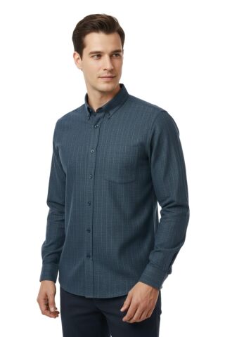 Erkek Büyük Beden Kışlık Uzun Kol Gömlek 33531 BGL-ST04801