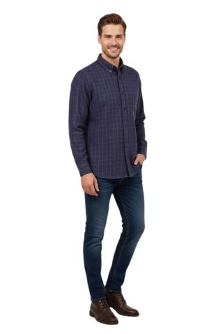 Erkek Büyük Beden Kışlık Uzun Kol Gömlek 33531 BGL-ST04801