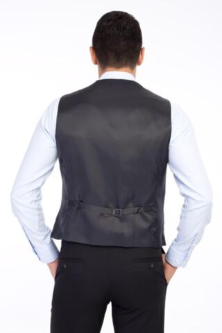 Erkek Takım Elbise Çift Yırtmaç Yelekli Silim Fit BGL-ST01244 LACİVERT - 46