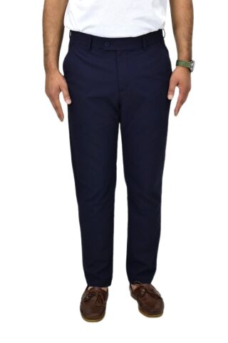 Erkek Likralı Spor Kumaş Pantolon 1998 BGL-ST04424 LACİVERT - 36