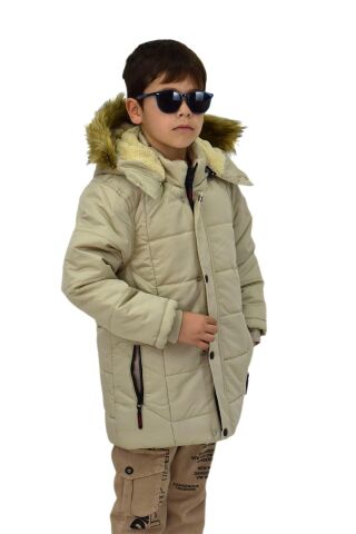 Erkek Çocuk Kapüşonlu Mont BS-2014 TAŞ - 10 YAŞ