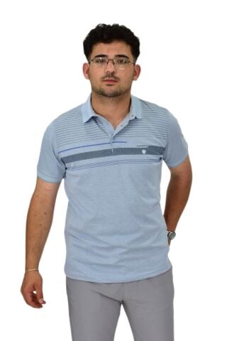 Erkek Polo Yaka Pano Çizgili Tişört T273 BGL-ST04592