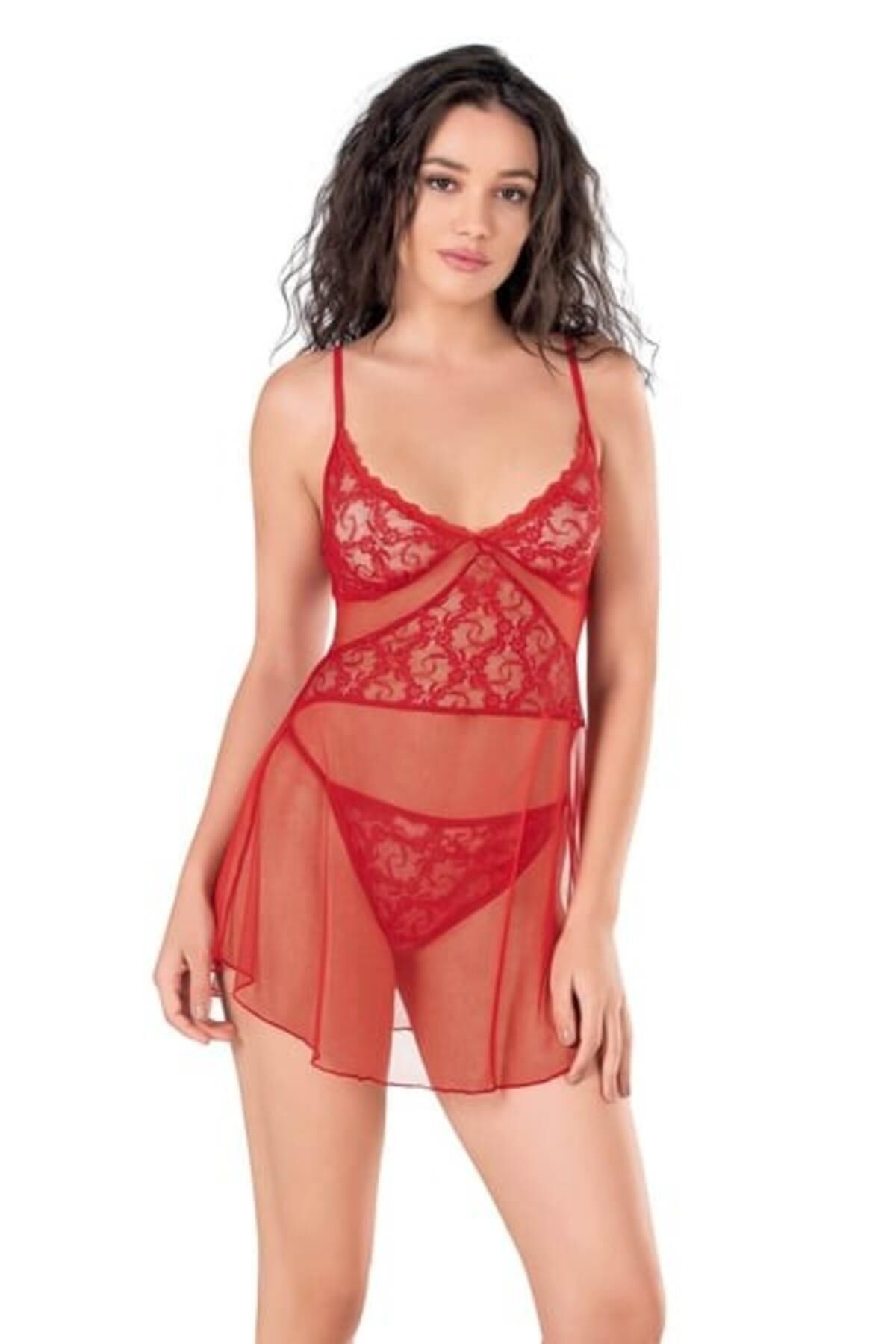 Kadın Fantazi İç Giyim 4135 BGL-ST04359 KIRMIZI - S