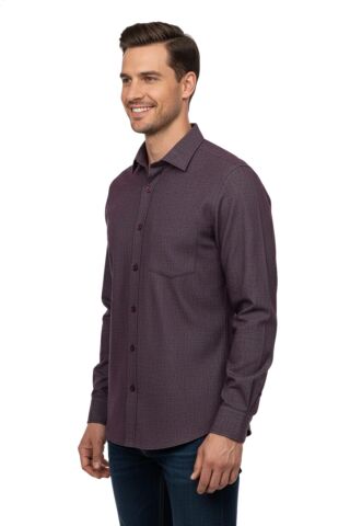 Erkek Kışlık Uzun Kol Tek Cepli Gömlek 3538 BGL-ST04804