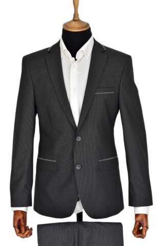 Erkek Biyeli Takım Elbise MC-6003-3013 FÜME - 48