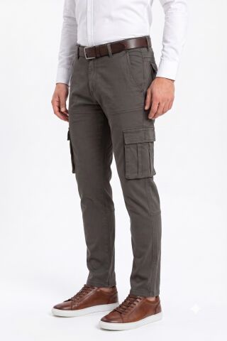 Erkek Kanvas Kargo Cepli Pantolon BGL-ST05470 GRİ - 36
