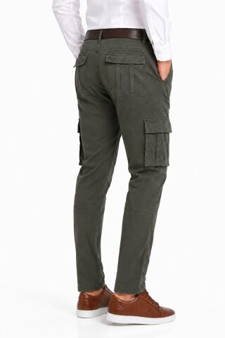 Erkek Kanvas Kargo Cepli Pantolon BGL-ST05470 HAKİ - 35