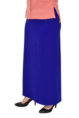 Kadın Uzun Lastikli Çan Etek BGL-ST03155 SAKS MAVİ - 42