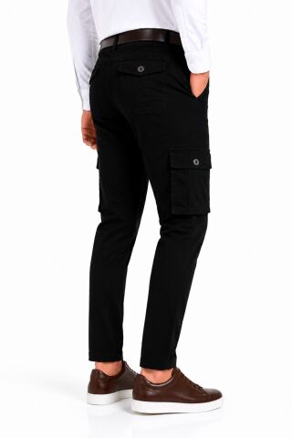 Erkek Kanvas Kargo Cepli Pantolon BGL-ST05470 SİYAH - 38