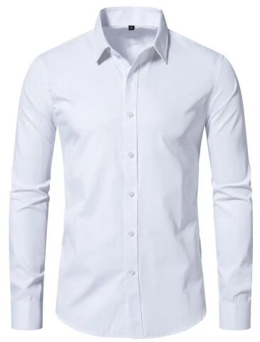 Erkek Silim Fitt Uzun Kol Gömlek Micro BGL-ST02985 BEYAZ - XS