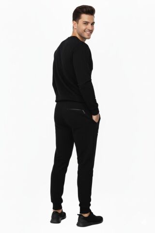 Erkek Eşofman Altı Paça Manşetli 040 BGL-ST03927 SİYAH - XL