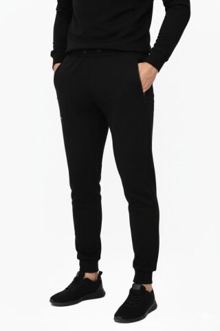 Erkek Eşofman Altı Paça Manşetli 040 BGL-ST03927 SİYAH - XL