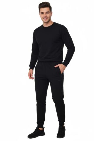 Erkek Eşofman Altı Paça Manşetli 040 BGL-ST03927 SİYAH - 2XL
