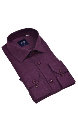 Erkek Kışlık Uzun Kol Tek Cepli Gömlek 3774 BGL-ST04805 BORDO - XL