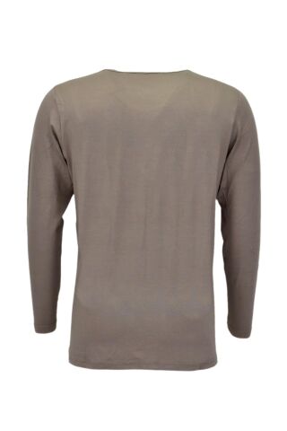 Kadın Uzun Kol Taşlı Bluz BGL-ST03786 VİZON - 2XL