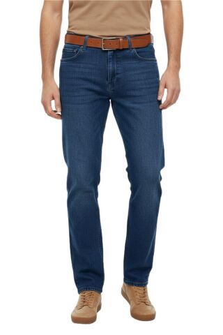 Erkek Büyük Beden Regular Kalıp Jeans Pantolon 320 BGL-ST05159 İNDİGO - 48