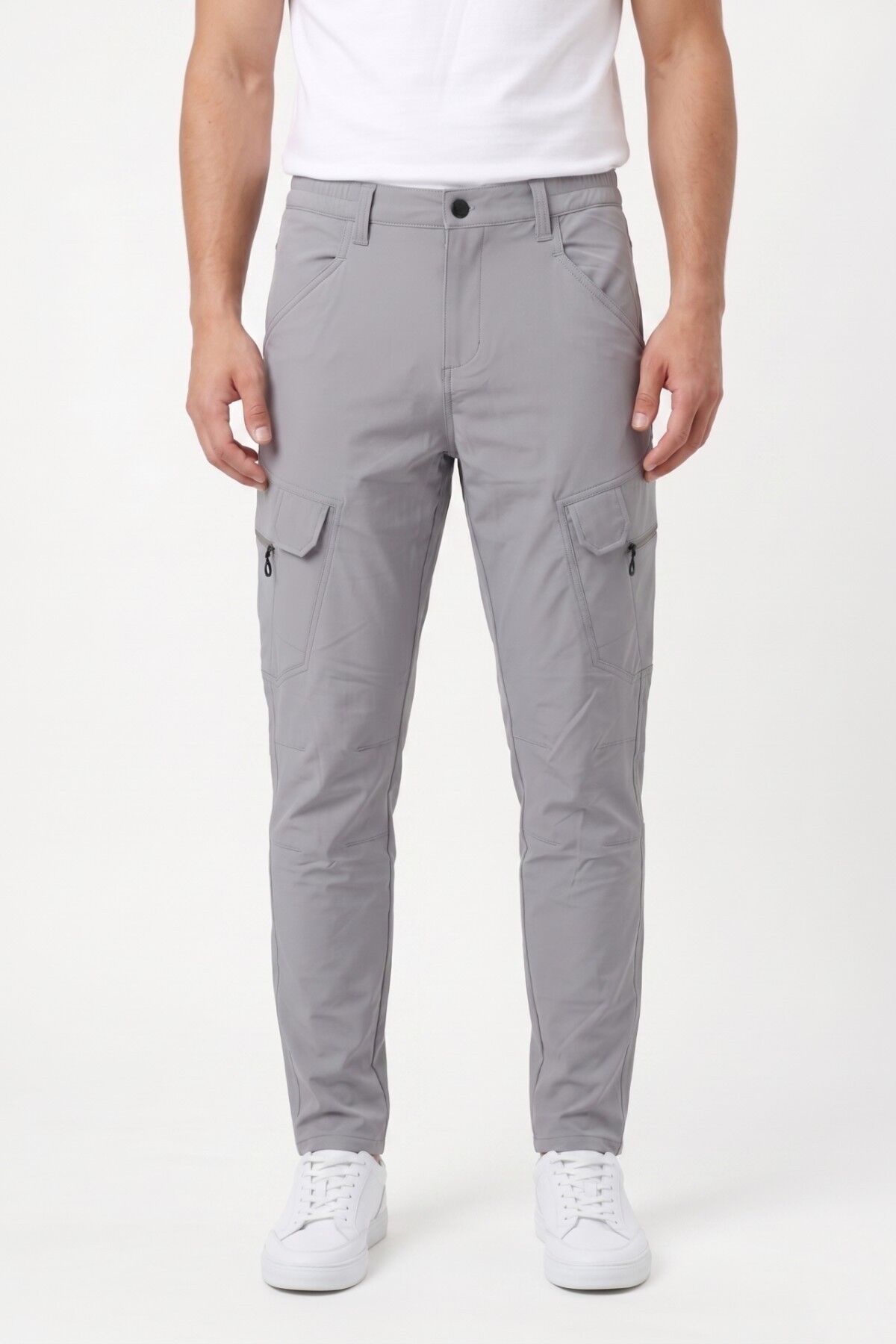 Erkek Yazlık Lastikli Taktik Pantolon BGL-ST05349 TAŞ - 2XL