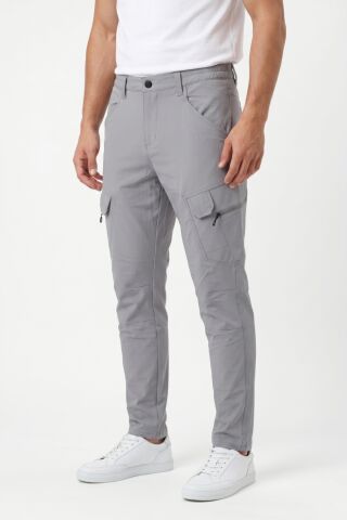 Erkek Yazlık Lastikli Taktik Pantolon BGL-ST05349 TAŞ - 2XL