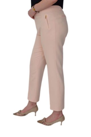 Kadın Büyük Beden Kumaş Pantolon BGL-L1300 PUDRA - 52