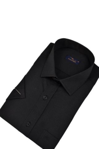 Erkek Büyük Beden Silim Fit Uzun Kol Armürlü Gömlek BGL-ST03068