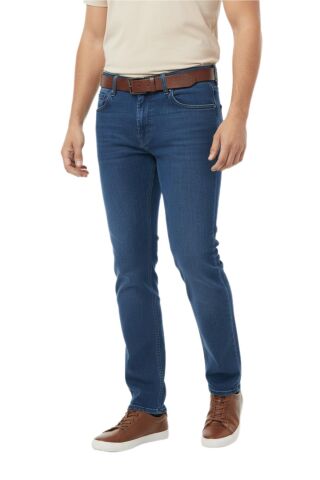 Erkek Büyük Beden Regular Kalıp Jeans Pantolon 320 BGL-ST05159 İNDİGO - 46