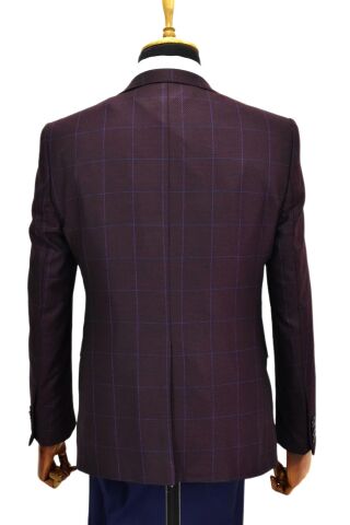 Erkek Bordo Kombinli Takım Elbise VPO-5118 BORDO - 52