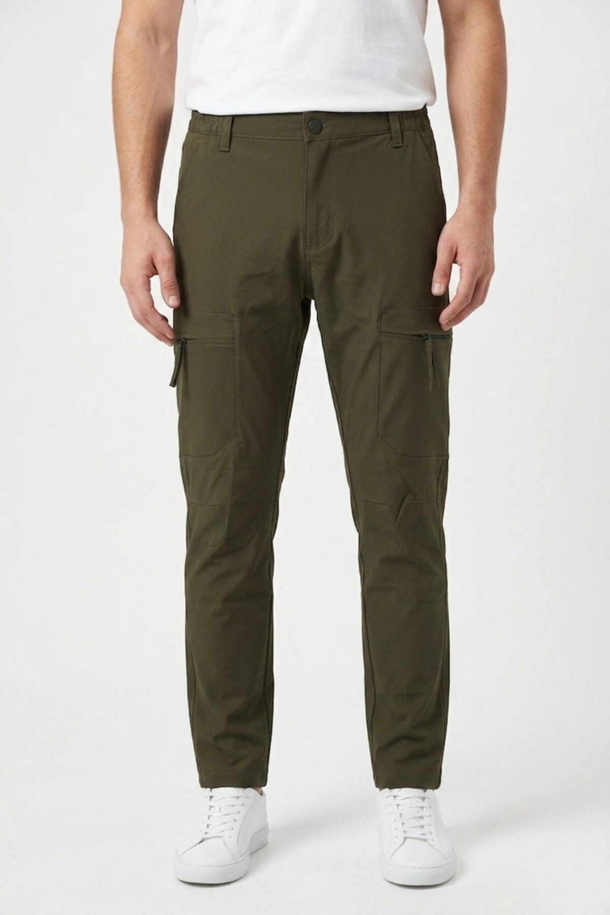 Erkek Yazlık Lastikli Taktik Pantolon BGL-ST05346 HAKİ - 2XL