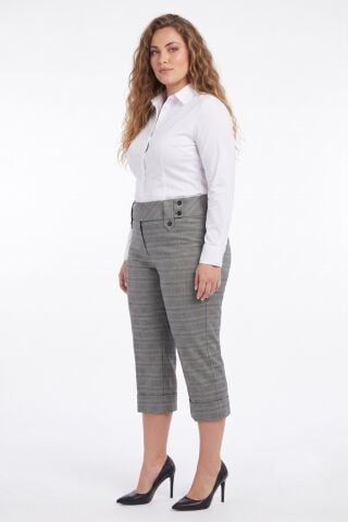 Kadın Bermuda Duble Paça Pantolon BGL-ST05669
