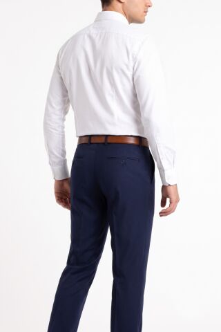 Erkek Klasik Pilesiz  Kumaş Pantolon P1175 BGL-ST05614 LACİVERT - 44