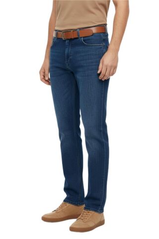 Erkek Büyük Beden Regular Kalıp Jeans Pantolon 320 BGL-ST05159 PETROL - 46